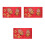 3Sets Papier Für Chinesisches Neujahr Mit Fu- in Rot 4
