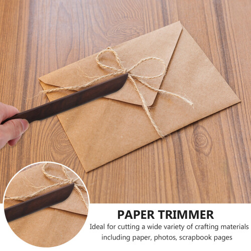 1Stk Holz Briefschneider Umschlagöffner Farbe Sicher 2