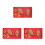 3Sets Papier Für Chinesisches Neujahr Mit Fu- in Rot 2