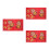 3Sets Papier Für Chinesisches Neujahr Mit Fu- in Rot 6