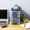 2St Zwarte Lade Organizer Plastic Voor Bureaus Met Transparant Design 6