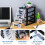 2St Zwarte Lade Organizer Plastic Voor Bureaus Met Transparant Design 5