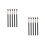 10Stk Schwarzer Makeup Flacher Concealer Für Und 6