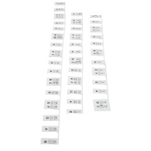 Removable 88-Key Black Silicone Piano Keyboard Stickers Waterproof