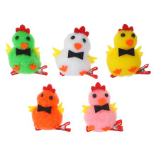 10Stk Süße Plüsch Küken Haarclips Für Kinder Set