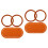 2Sets Leer Handtas Chocolade Metalen Handvat Voor DIY 6