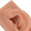 Reusable Silicone Left & Right Dark Skin Tone Piercing Practice Ears, 7.5x5cm 7
