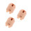 3St 1/6 Plastic Halsconnector Voor Actiefiguren, Lichtbruin 10