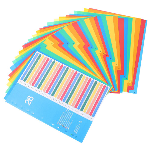 114St Plastic Losbladige Map Tabbladen Met Verschillende Kleuren