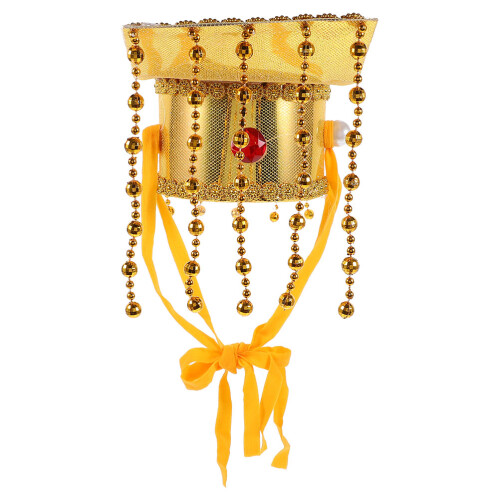2St Gouden Traditionele Chinese Keizerhoed Voor Feest En Performance 2