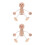 2St Onbewerkte Voor Knutselen, Gladde Pegfiguren 10