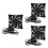 3Stk Schwarzer Lüfter Für Router Set-Top-Box USB Radiator 2