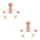 2St Onbewerkte Voor Knutselen, Gladde Pegfiguren 9