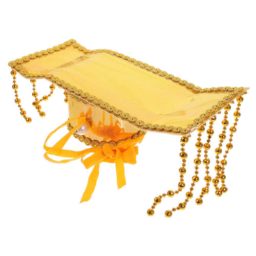 2St Gouden Traditionele Chinese Keizerhoed Voor Feest En Performance 1