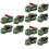12St Plastic Donkergroene Mini Pull Back Auto Speeltjes Voor Kinderen 8