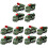 12St Plastic Donkergroene Mini Pull Back Auto Speeltjes Voor Kinderen 4