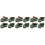 12St Plastic Donkergroene Mini Pull Back Auto Speeltjes Voor Kinderen 6
