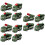 12St Plastic Donkergroene Mini Pull Back Auto Speeltjes Voor Kinderen 9