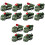 12St Plastic Donkergroene Mini Pull Back Auto Speeltjes Voor Kinderen 5