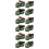 12St Plastic Donkergroene Mini Pull Back Auto Speeltjes Voor Kinderen 10