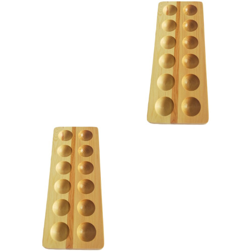 2Stk Holz Eierhalter Aufbewahrung Für 12 Eier Praktisch 2