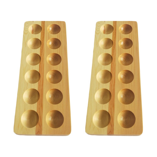 2Stk Holz Eierhalter Aufbewahrung Für 12 Eier Praktisch 1