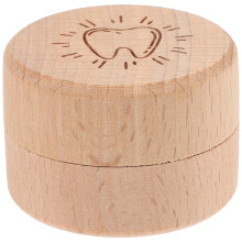 2Stk Mehrfarbige Holz Zahnbox Baby Und Haar Erinnerungsbox