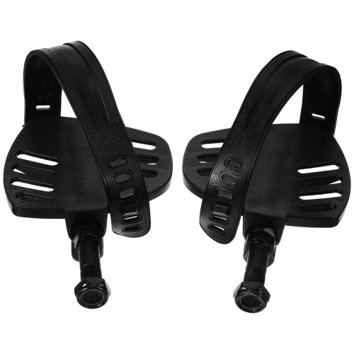 2Sets Lichtgewicht Platte Pedalen Fietsaccessoires Zwart 2