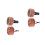 4St Auto Diffuser Vent Clips Hout+rvs Aromatherapie Frisse Auto 4