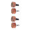 4St Auto Diffuser Vent Clips Hout+rvs Aromatherapie Frisse Auto 9