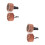 4St Auto Diffuser Vent Clips Hout+rvs Aromatherapie Frisse Auto 6