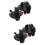 2Sets Lichtgewicht Platte Pedalen Fietsaccessoires Zwart 9