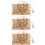 3Sets Muziekdoos DIY Educatief Speelgoed Lichtbruin 9