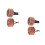 4St Auto Diffuser Vent Clips Hout+rvs Aromatherapie Frisse Auto 8