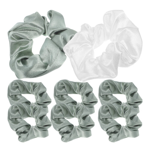 40Stk Stoff Scrunchies Elastische Ponytail Halter Haargummis 1