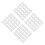 100St Witte Silicone Tafelbeschermers Transparant Antislip Spacer 5