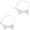 2St Witte Kinderstrik Van Polyester, Verstelbare Accessoire 5