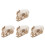 4St Handgemaakt Beige Fortuin Kat Model Resin Vis Tank Decor 7