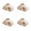 4St Handgemaakt Beige Fortuin Kat Model Resin Vis Tank Decor 10