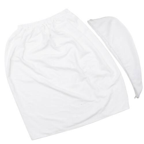 2Sets Badhanddoek Met Haarwrap, Stijlvol En Absorberend 1