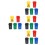 20St Mini Vuilnisbak ABS Voor Decoratie Tiny Scenes Assortiment 5