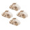 4St Handgemaakt Beige Fortuin Kat Model Resin Vis Tank Decor 5
