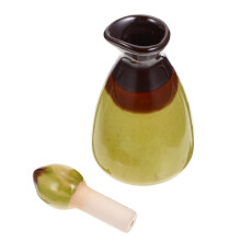 2St Decoratieve Groene Keramische Essentiële Flacons Voor