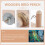 3St Beige Vogelstand Hout Natuurgetrouw Rust En Spelen 8