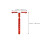T-Vormige Cello Endpin Stopper Rubber Antislip Mat Bruin 2