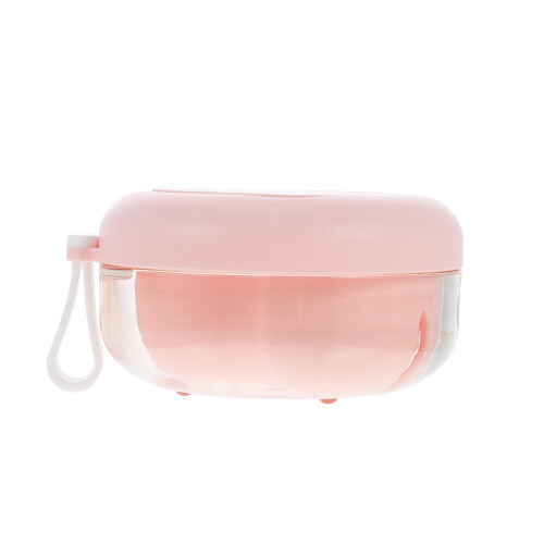 2St Roze Plastic Bewaarbox Voor Gebitsbeugel En Mondbeschermer