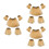 3St Tropische Hawaii Gras Set Met Elastische Khaki 6