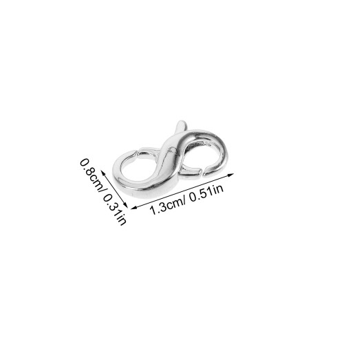 2St Universele Koperen 8- Sluitingen Voor Sieraden 1
