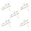 20Sets Mini Ski's Met Stokken, Dollhouse Kerstdecoratie Multi 3