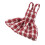 4St Kerstpop Jurk Rood Elf Patroon Polyester Voor Feestspel 3